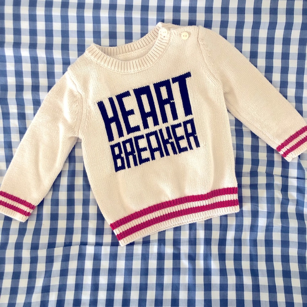 Baby Gap 6-12 month knit heartbreaker sweater